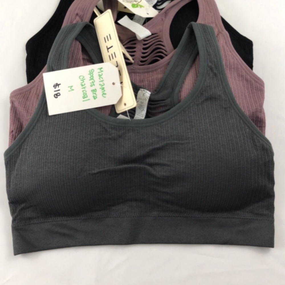CLEARANCE padded sports bra GRAY